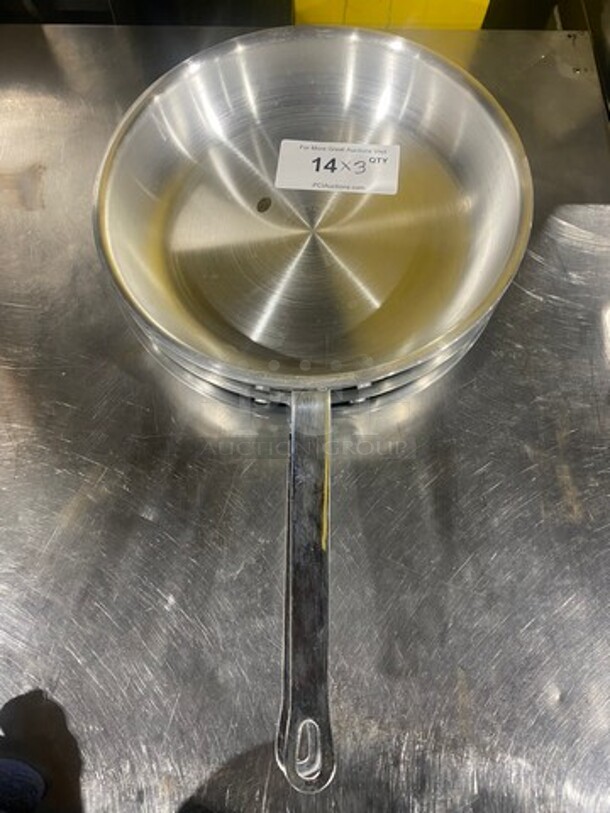 NEW! Stainless Steel Frying Pans! 3x Your Bid! - Image 1 of 6