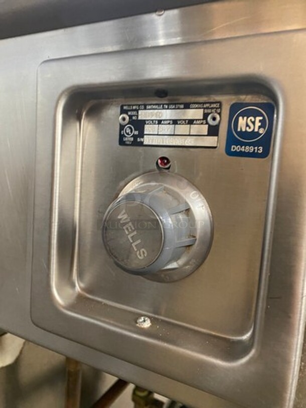 WELLS Electric Powered 8 Pan Steam Table! On Casters! Model HWSMP6D Serial BITTD1109A0164! 208V/60Hz 1 Phase - Image 8 of 9