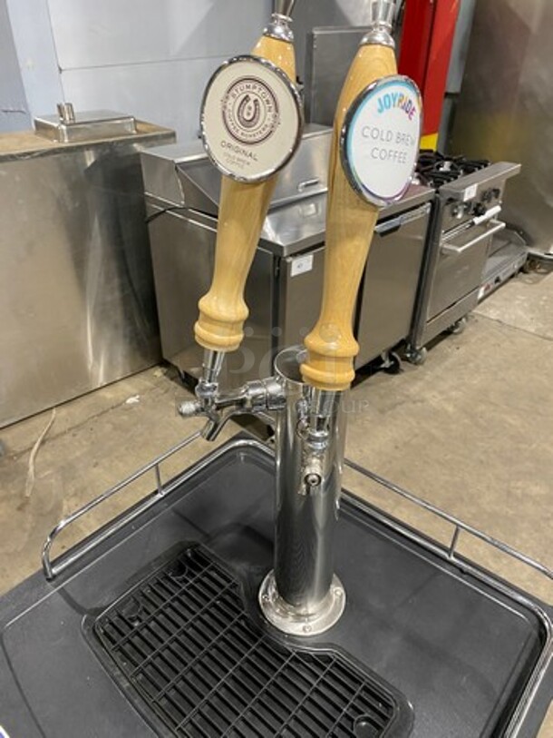 Kegco Commercial Refrigerated Dual Tap Kegerator! With Tower! With Single Door Storage Space Underneath! Model: MDK209SS01 115V 60HZ 1 Phase - Image 6 of 9