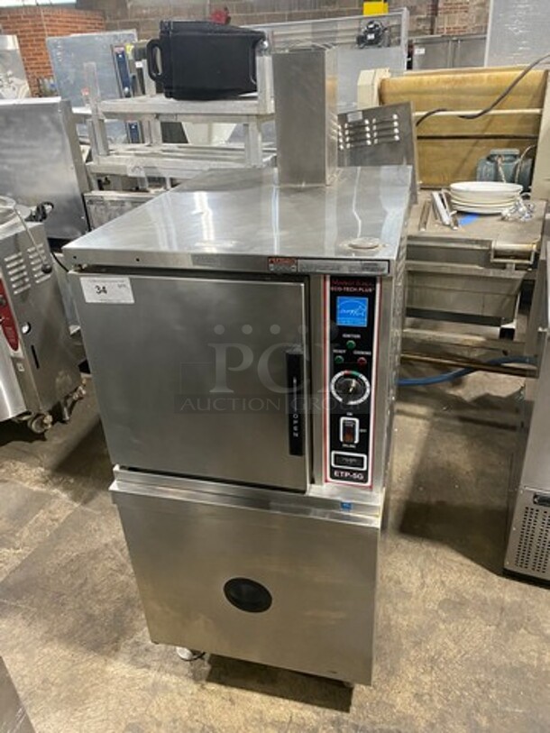 Market Forge Commercial Natural Gas Powered Single Cabinet Steamer! All Stainless Steel! On Legs! Model: ETP5G SN: 7623611CC5517 - Image 1 of 11