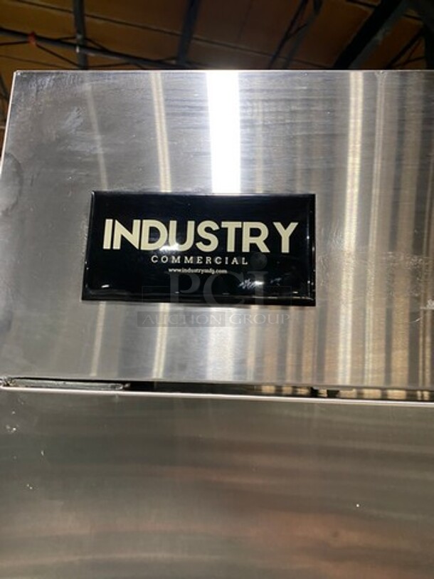 Industry Commercial 2 Door Freezer! With Poly Coated Racks! All Stainless Steel! On Casters! Model: CFD2FFEHC SN: 6093171417050208 115V - Image 9 of 10