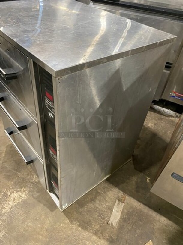 STAR 3 Drawer Warmer! All Stainless Steel! On Legs! Individual drawer controls! Model SDW3C! - Image 3 of 7