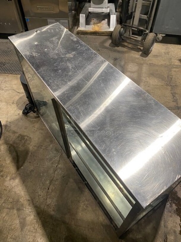 Commercial Countertop Dry Display Case Merchandiser! With Slanted Front Glass! Stainless Steel Body! - Image 6 of 6