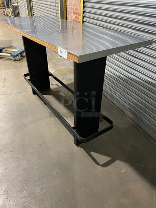 Commercial Heavy-Duty Table! With Black Metal Body! - Image 2 of 7