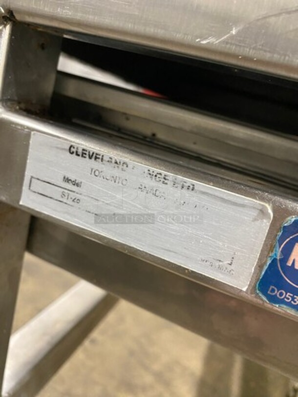 Cleveland Commercial Electric Powered Tilting Soup Kettle! All Stainless Steel! On Legs! Model: KET6T SN: WT504700A01 - Image 8 of 9