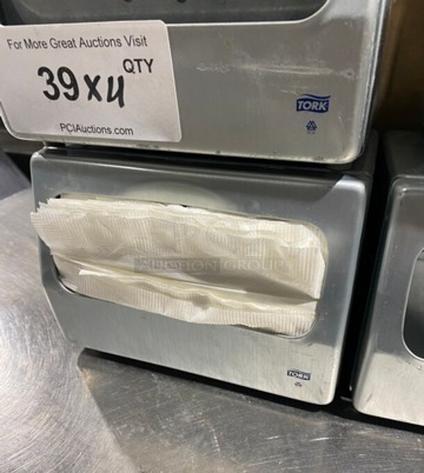 Tork Dual Sided Metal Napkin Dispenser! 4x Your Bid! - Image 7 of 7