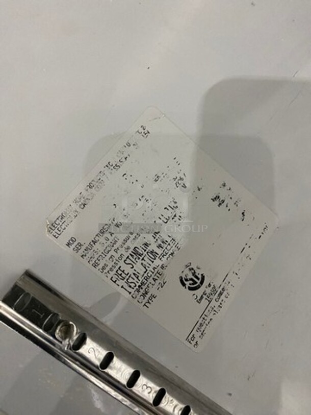 Kelvinator Commercial Single Door Reach In Freezer! Poly Coated Racks! All Stainless Steel! On Casters! - Image 7 of 8