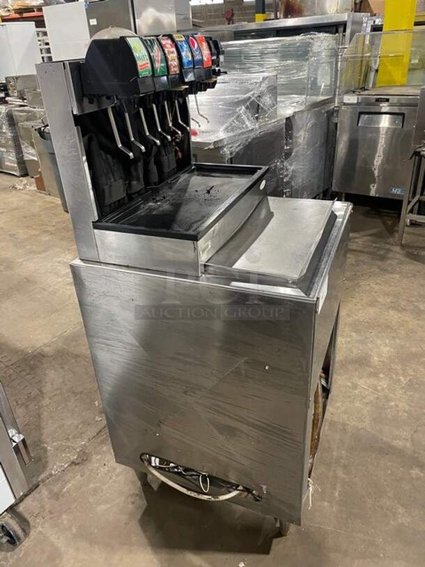 Cornelius Commercial 8 Tap Soda Dispenser! With Reach In Ice Well! All Stainless Steel! On Legs! Model: CB2323A SN: 7401021KD221! - Image 2 of 9