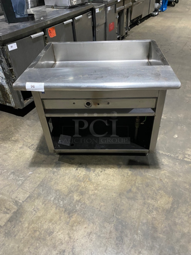 Commercial Ice Bin! With Drain! All Stainless Steel! On Legs!
