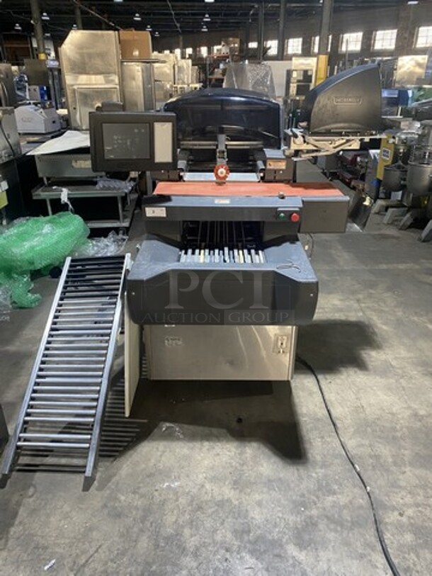 SWEET! Hobart Floor Model Commercial AUTOMATIC WRAPPING SYSTEM! Model AWS-1LR!  With Conveyor! With Digital Control Panel & Printer Laber!  208V 1 Phase!  