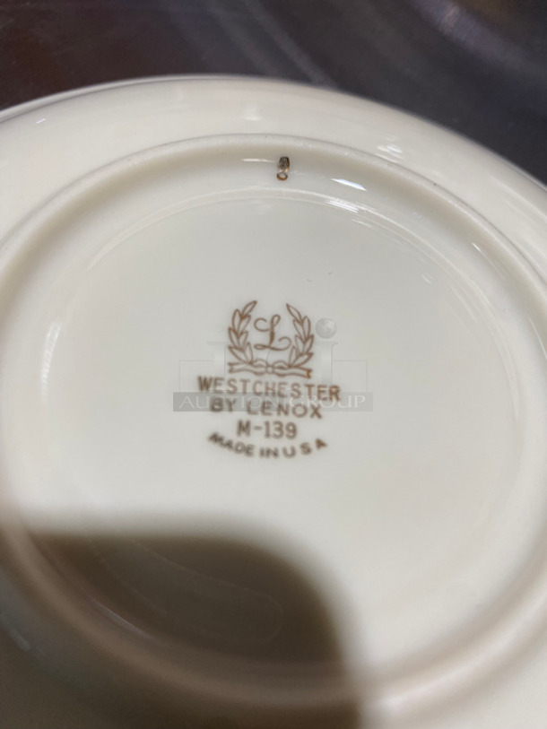 BEAUTIFUL! ELEGANT! BRAND NEW! NEVER USED! Lenox 12 Piece 5" Saucers! Ivory With 24K Gold Trim Dinnerware Collection! Includes Protective Material Carrier! 12x Your Bid! - Image 7 of 7