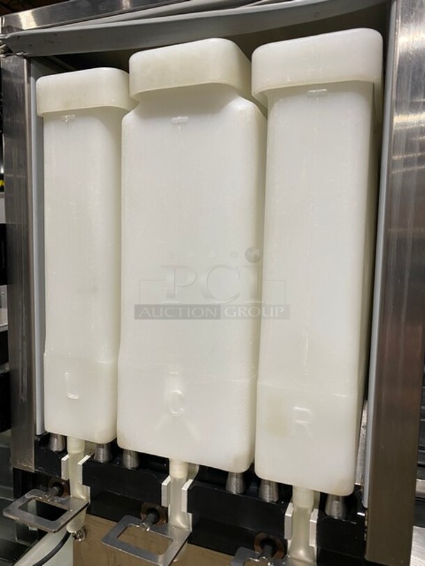 Silver King Commercial Countertop Refrigerated Milk Dispenser! Stainless Steel Body! On Legs! Model: SKECD12-V3-KE1 SN: FPDP304308P 115V  - Image 6 of 9