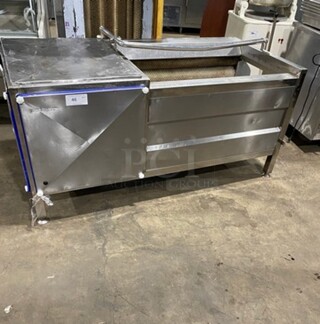 Commercial Potato Peeler/ Washer! All Stainless Steel! On Legs!