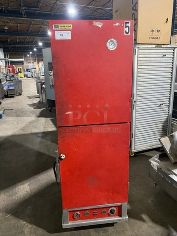 Cres Cor Commercial Insulated Warming/Proofing Cabinet! With 2 Half Doors! Holds Full Size Trays! All Stainless Steel! On Casters! - Image 1 of 8