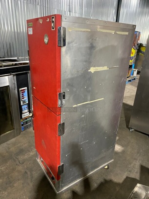 Cres Cor Commercial Insulated Warming/Proofing Cabinet! With 2 Half Doors! Holds Full Size Trays! All Stainless Steel! On Casters! - Image 2 of 8