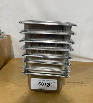 Carlisle Commercial Steam Table/ Prep Table Food Pans! 8X Your Bid!