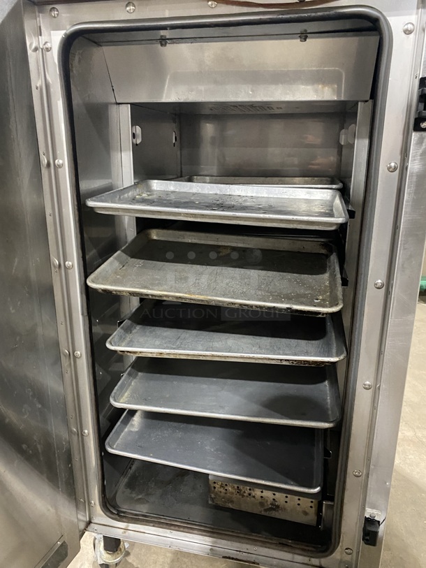 Amazing! Southern Pride SC-200 Stainless Steel Commercial Electric Powered Portable Smoker on Commercial Casters.SN:8364 208V 1PH! Working When Removed!  - Image 5 of 8