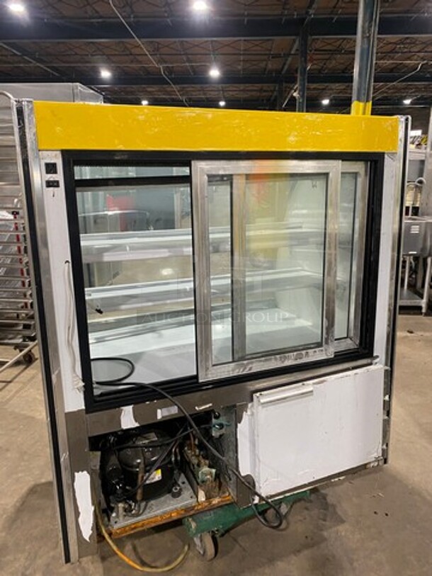 2010 Leader Commercial Refrigerated Bakery Display Case Merchandiser! With Curved Front Glass! With Rear Access Doors! Stainless Steel Body! Model: RHDL48 SN: PT10M1682D 115V 60HZ 1 Phase - Image 4 of 9