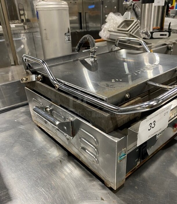 Waring Commercial Countertop Panini/Sandwich Tostato Supremo Grill! All Stainless Steel! Press With Flat Surface! Model: WFG250 120V - Image 2 of 8
