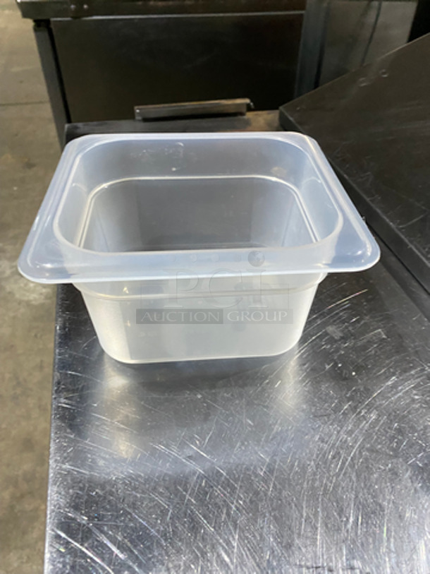 Cambro Poly Clear Food Containers! 1/6 x 4" - Image 2 of 5