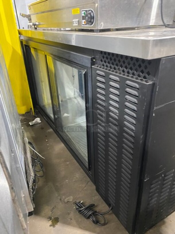 CONTINENTAL Commercial Refrigerated 2 Sliding Door Bar Back Cooler! Model BBC69-SGD-PT! 115V/60Hz/1 Phase - Image 3 of 6