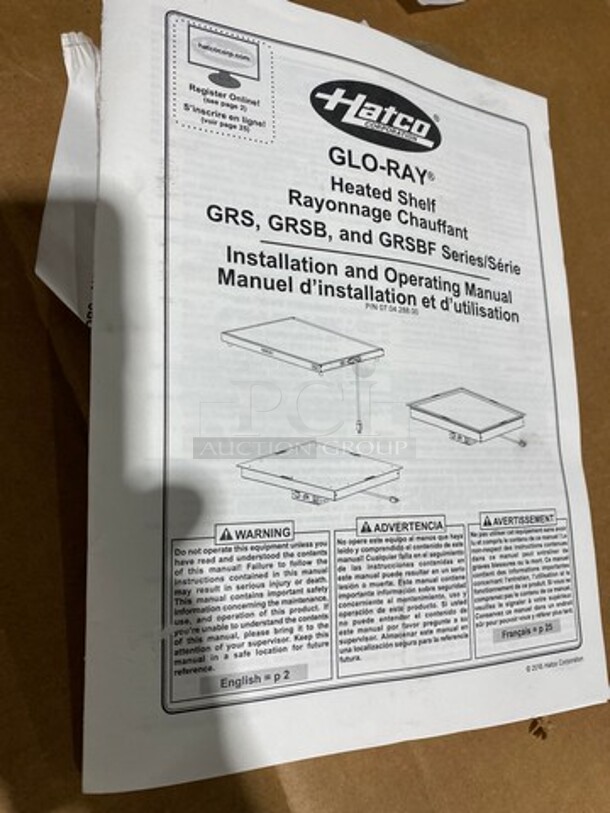 AWESOME! BRAND NEW! IN THE BOX! Hatco Commercial Countertop Electric Powered Glo Ray Heated Shelf! - Image 4 of 5