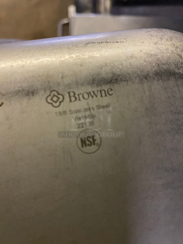 Browne Steam Table/ Prep Table Pans! All Stainless Steel! 12x Your Bid! - Image 6 of 6