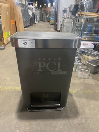 SimpleHuman Rectangular Step Trash Can!
