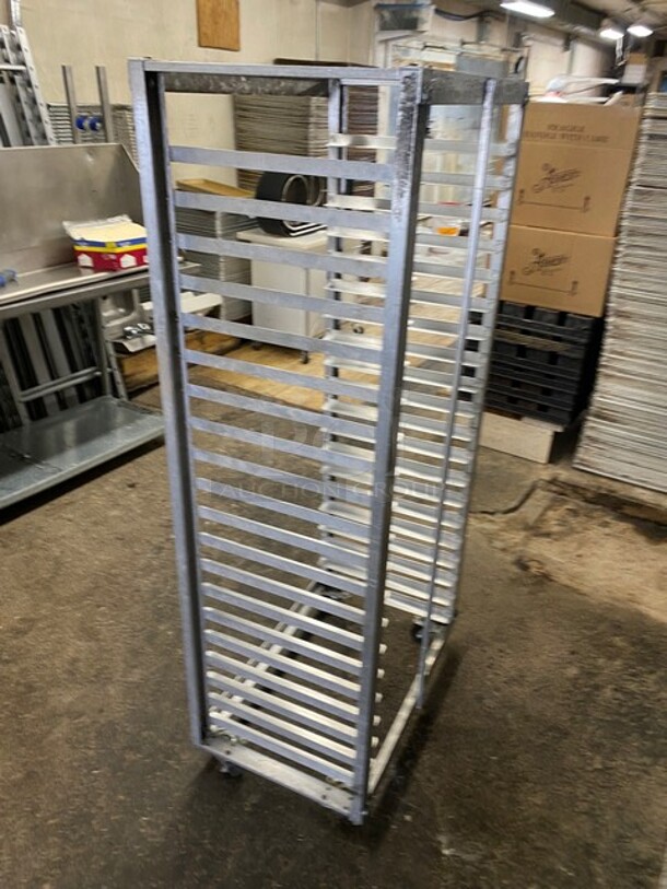 Metal Commercial Pan Transport Rack on Commercial Casters! - Image 2 of 4