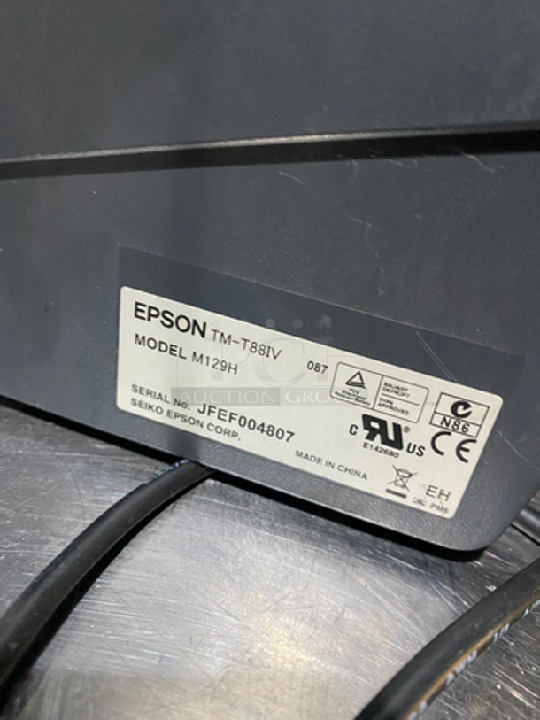 Epson Receipt Printer! Model: M129H SN: JFEF004807 - Image 5 of 7