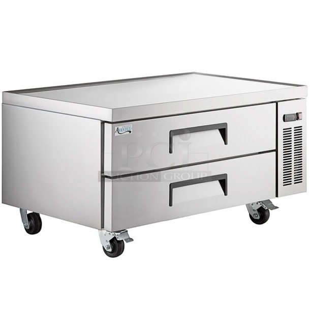 BRAND NEW SCRATCH & DENT! Avantco CBE-48-HC 48" 2 Drawer Refrigerated Chef Base. 115v S/N: 945852485 7032 2312 48-3/8x32-1/8x25-3/16 - Image 1 of 7