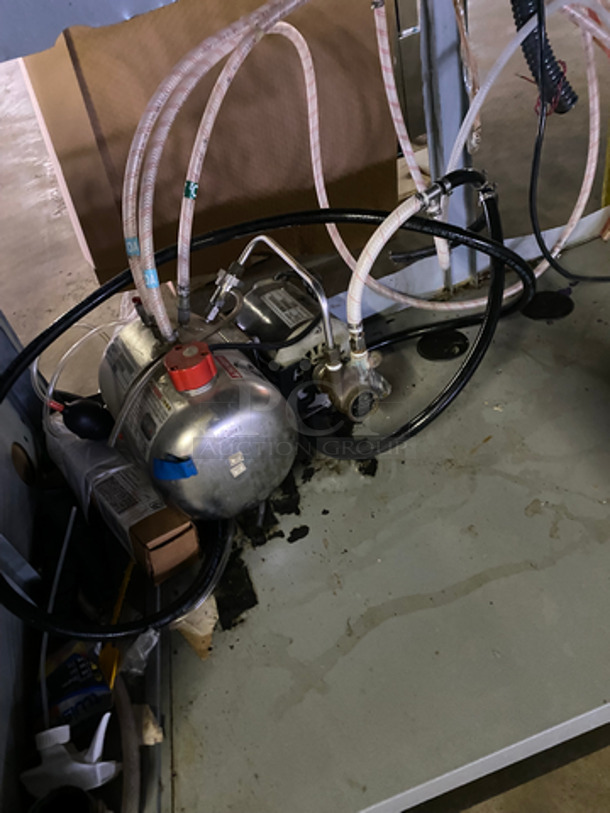 AMAZING FIND! Cornelius Commercial 8 Spout And Ice Dispenser Beverage System! With Ice-O-Matic Ice Making Machine Head! All On Stainless Steel Equipment Stand! With 2 Door Underneath Storage Space! All Stainless Steel! 2x Your Bid! Model: DF200BC 115V 60HZ 1 Phase, Model: ICE0500HT3 SN: 07121280011779 115V 60HZ 1 Phase - Image 7 of 10