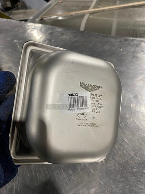 Vollrath Commercial Steam Table/ Prep Table Food Pans! All Stainless Steel! 6x Your Bid! - Image 4 of 5