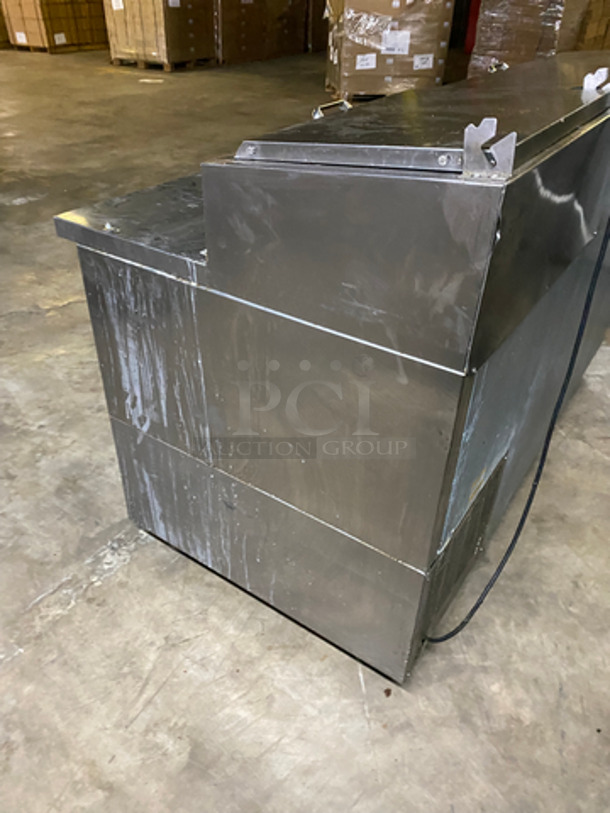 Beverage Air Commercial Refrigerated Pizza Prep Table! With 2 Door Storage Space! All Stainless Steel! Model: DP67 SN: 11803910 115V 60HZ 1 Phase - Image 2 of 10
