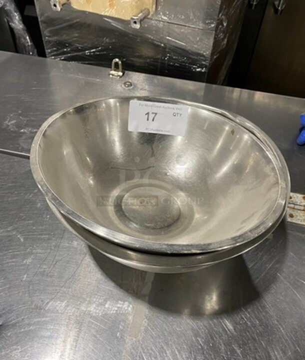 ALL ONE MONEY! Stainless Steel Mixing Bowls! - Image 1 of 4