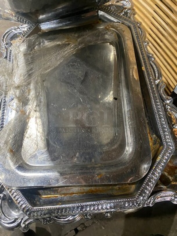 ALL ONE MONEY! Decorative Metal Serving Trays! - Image 2 of 3