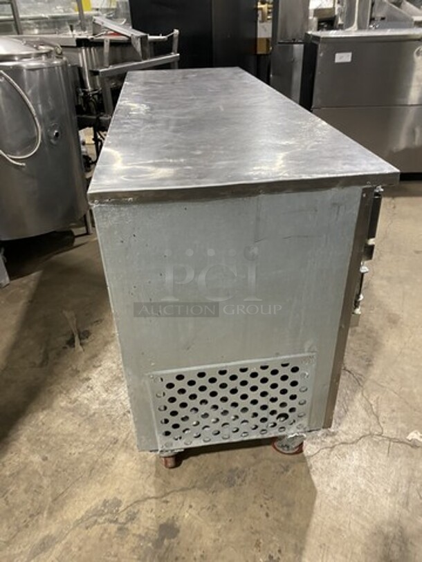 Leader 72 Inch 3 Door Refrigerated Lowboy Cooler! Model LB72S/C Serial PY11C2538! 115V 1 Phase! On Commercial Casters! - Image 3 of 8
