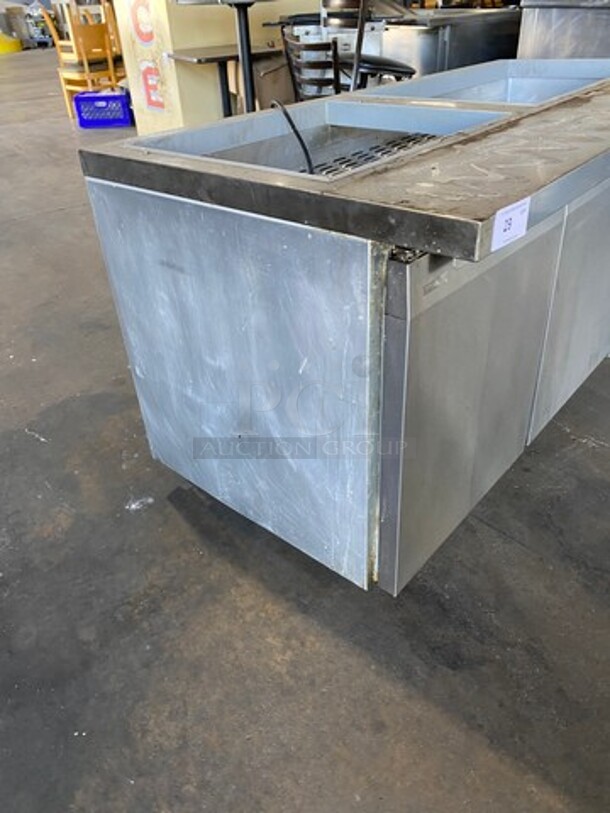 Continental Commercial Refrigerated Sandwich Prep Table! With 2 Door And 2 Drawer Underneath Storage Space! Poly Coated Racks! All Stainless Steel! Model: SW2730M SN: 15276848 115V 60HZ 1 Phase - Image 2 of 9