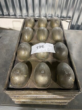 All One Money! Stainless Steel Mini Egg Shape Cake Pans!