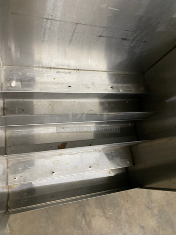 Commercial Under The Counter Bottle Speed Rail Merchandiser! All Stainless Steel! On Legs! - Image 4 of 5