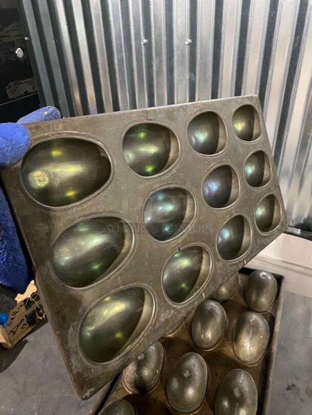 All One Money! Stainless Steel Mini Egg Shape Cake Pans! - Image 3 of 4