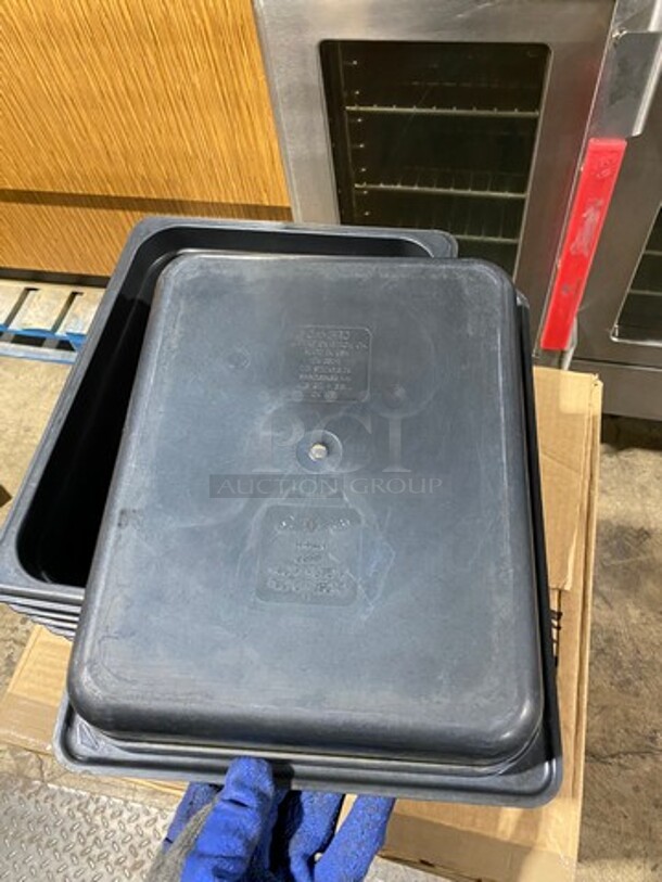 Cambro Black Poly 1/2x2.5" Food Containers! 8x Your Bid! - Image 6 of 8