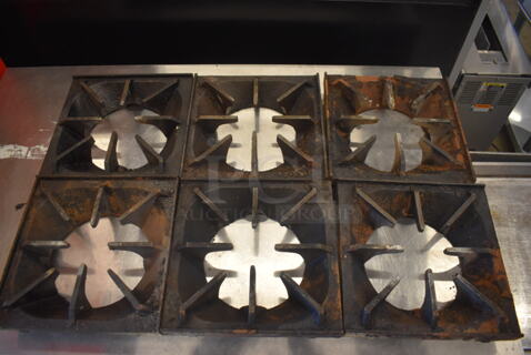 6 Cast Iron Range Grates. 6 Times Your Bid!