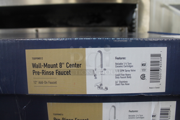 2 BRAND NEW IN BOX! Waterloo 8" Center Pre Rinse Faucets. 2 Times Your Bid! - Image 1 of 7