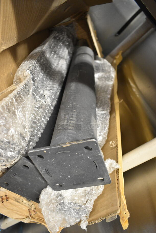 Box of 4 BRAND NEW SCRATCH AND DENT! Metal Legs for Convection Oven.  - Image 2 of 3