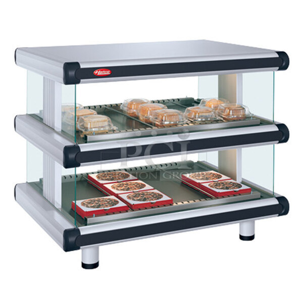 BRAND NEW SCRATCH AND DENT! Hatco GR2SDH-36D Stainless Steel Commercial Countertop 2 Tier Warming Display Merchandiser. 120/208-240 Volts, 1 Phase. - Image 1 of 7