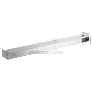 BRAND NEW SCRATCH AND DENT! ServIt 423SWT48CP Metal Commercial 48" High Wattage Strip Warmer with On/Off Toggle Controls and Cord. 120 Volts, 1 Phase.