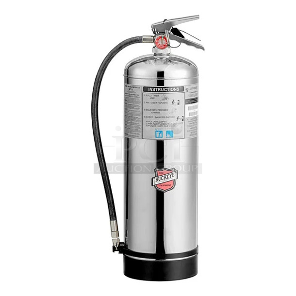 BRAND NEW SCRATCH AND DENT! Buckeye 47250025 2.5 Gallon Class K Wet Chemical Fire Extinguisher - Rechargeable Untagged