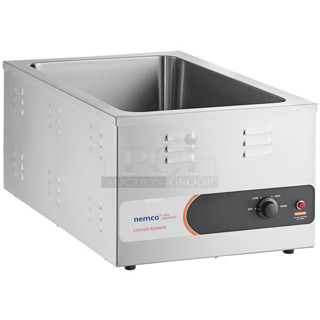BRAND NEW SCRATCH AND DENT! 2024 Nemco 6055A-CW Stainless Steel  12" x 20" Countertop Food Cooker / Warmer. 120 Volts, 1 Phase. Tested and Working!