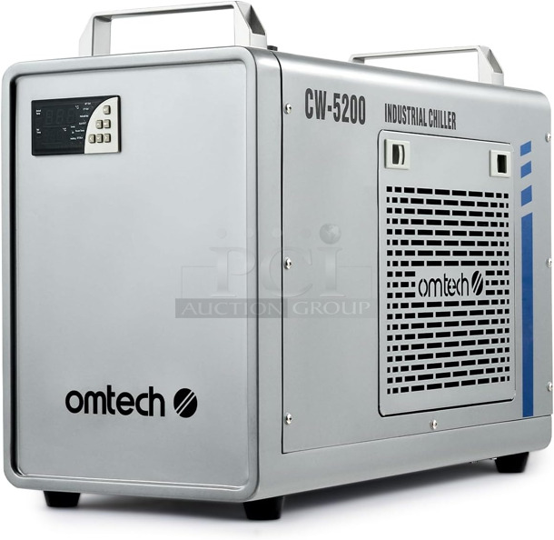 BRAND NEW SCRATCH AND DENT! Omtech CW-5200 Water Chiller for Laser Engraver & Cutter, Industrial Water Chiller for CO2 Laser Engraving & Cutting Machine. 105-120 Volts, 1 Phase. Tested and Working! - Image 1 of 5